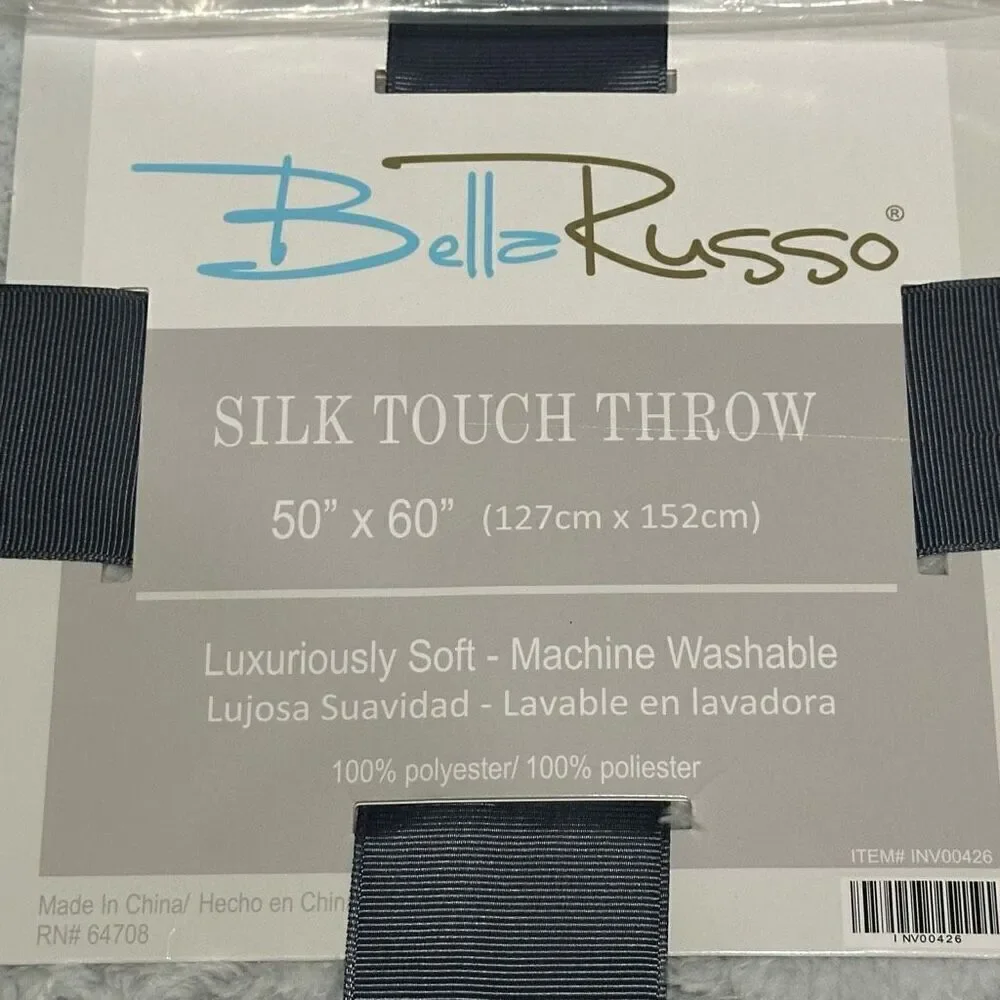 Bella Russo Silk Touch Throw 50” x 60” Luxuriously Soft Throw Blanket
